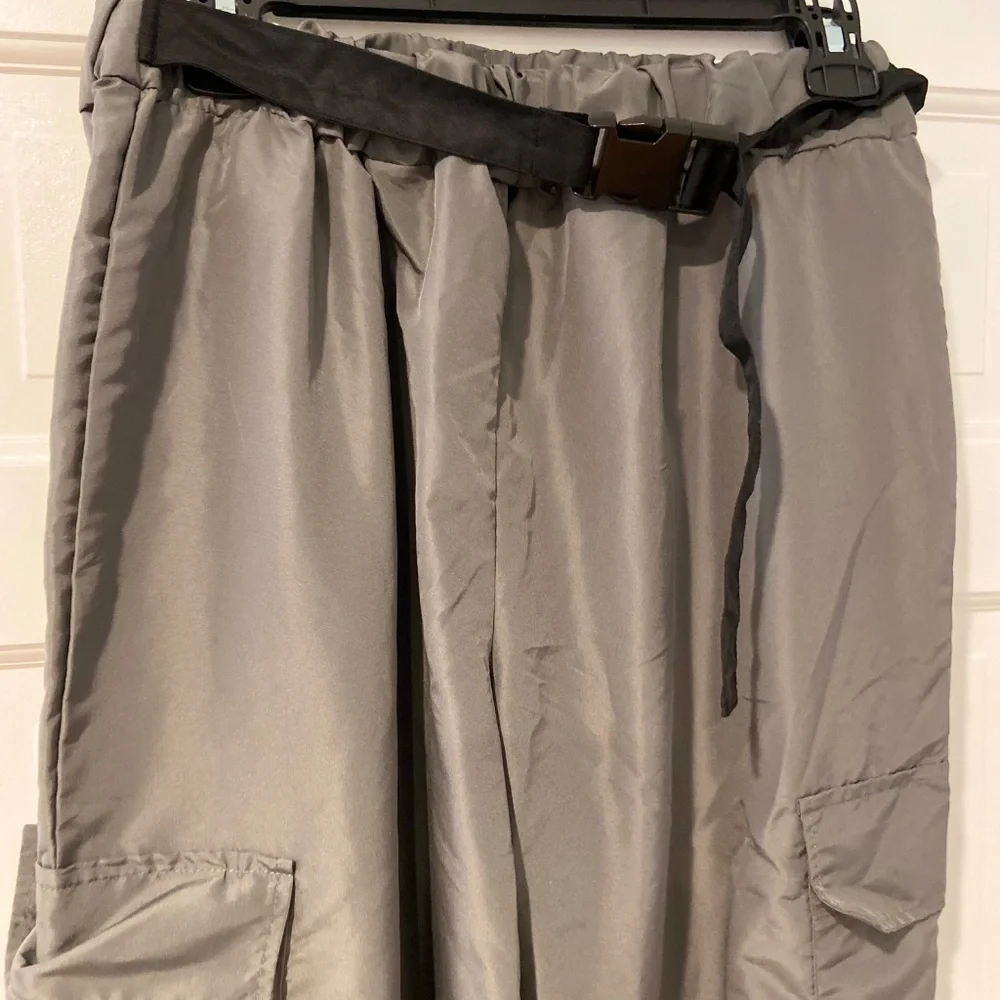 Balera Performance Belted Cargo Pants – Gray, Adult Large, 28